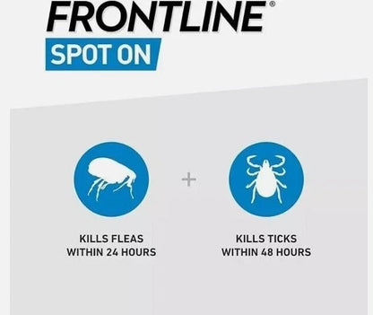 FRONTLIN Spot On Flea & Tick Treatment for Small Dogs (2-10 kg) - 6 Pipettes